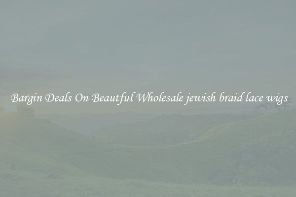 Bargin Deals On Beautful Wholesale jewish braid lace wigs