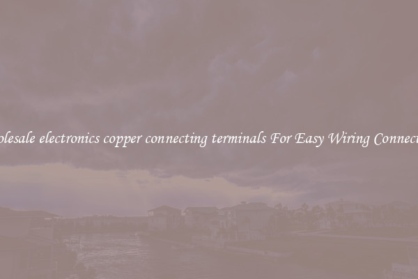 Wholesale electronics copper connecting terminals For Easy Wiring Connections