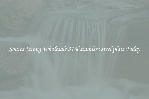 Source Strong Wholesale 316l stainless steel plate Today