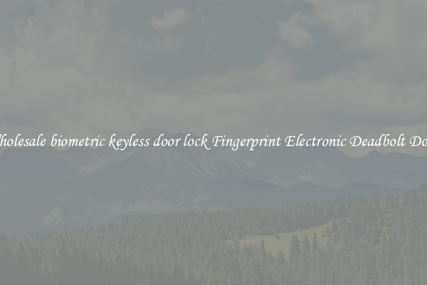 Wholesale biometric keyless door lock Fingerprint Electronic Deadbolt Door 