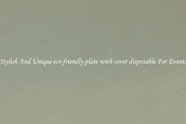 Stylish And Unique eco friendly plate with cover disposable For Events