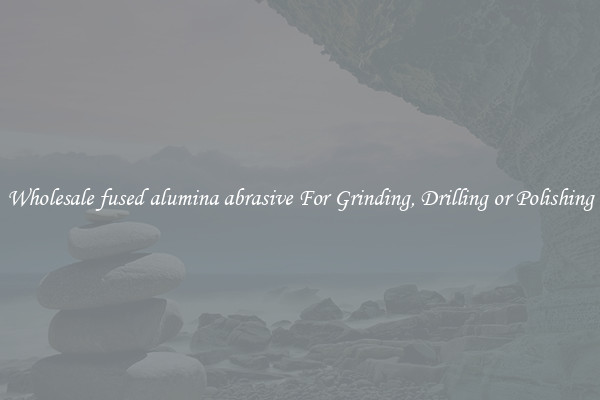 Wholesale fused alumina abrasive For Grinding, Drilling or Polishing