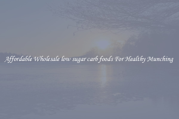 Affordable Wholesale low sugar carb foods For Healthy Munching 