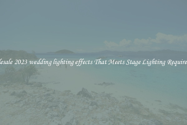 Wholesale 2023 wedding lighting effects That Meets Stage Lighting Requirements