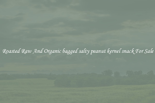 Roasted Raw And Organic bagged salty peanut kernel snack For Sale