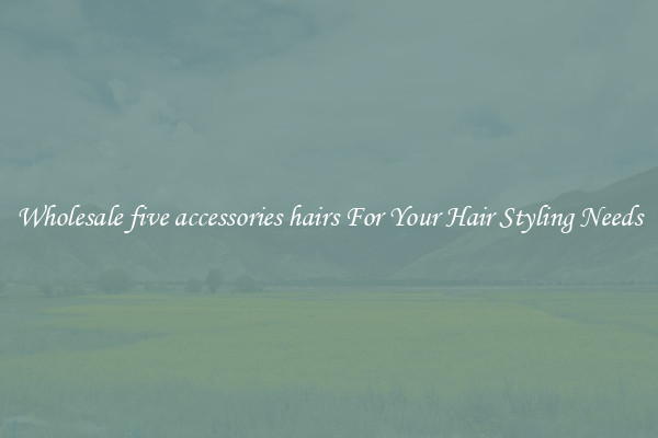 Wholesale five accessories hairs For Your Hair Styling Needs