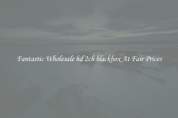 Fantastic Wholesale hd 2ch blackbox At Fair Prices