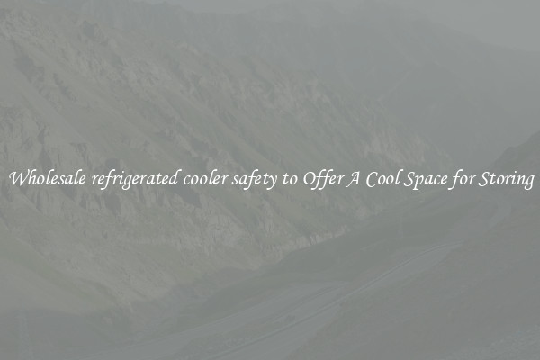 Wholesale refrigerated cooler safety to Offer A Cool Space for Storing