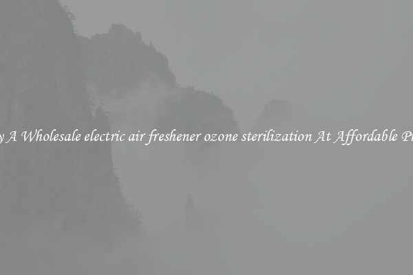 Buy A Wholesale electric air freshener ozone sterilization At Affordable Prices