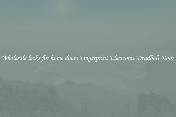 Wholesale locks for home doors Fingerprint Electronic Deadbolt Door 